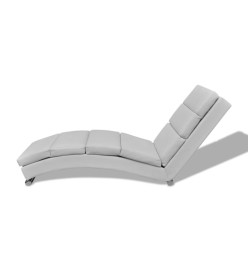 Chaise longue Blanc Similicuir