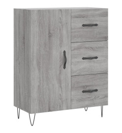 Buffet haut Sonoma gris 69,5x34x180 cm Bois d'ingénierie