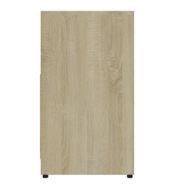 Armoire de salle de bain Chêne sonoma 60x33x61 cm Aggloméré