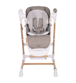 Bo Jungle Chaise haute berçante 2 en 1 Bois Blanc