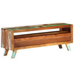 Meuble TV Multicolore 110x30x40 cm Bois massif de récupération