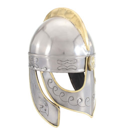 Casque de réplique antique Beowulf pour GN Argenté Acier