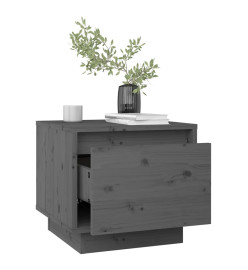 Tables de chevet 2 pcs Gris 35x34x32 cm Bois de pin solide