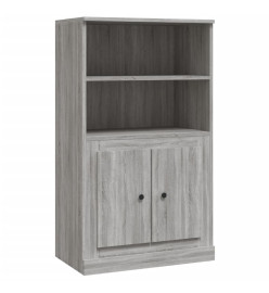 Buffet haut sonoma gris 60x35,5x103,5 cm bois d'ingénierie