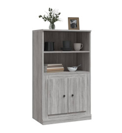 Buffet haut sonoma gris 60x35,5x103,5 cm bois d'ingénierie