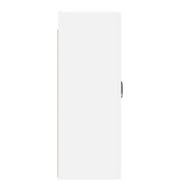 Armoires murales 2 pcs blanc bois d'ingénierie