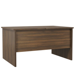 Table basse Chêne marron 80x50x42,5 cm Bois d'ingénierie