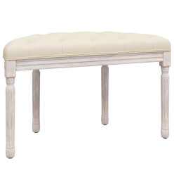 Banc beige 81,5x41x49 cm lin