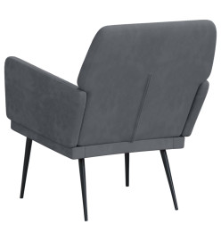 Fauteuil Gris foncé 62x79x79 cm Velours