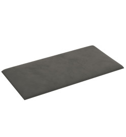 Panneaux muraux 12 pcs Gris foncé 60x30 cm Velours 2,16 m²