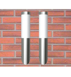 Applique murale d'extérieur 2 pcs Acier inoxydable