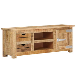 Meuble TV 110x30x40 cm Bois de manguier brut