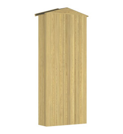 Abri à outils de jardin 87x33x222 cm Bois de pin imprégné