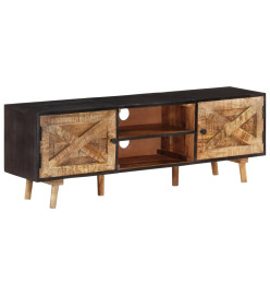 Meuble TV 140x30x46 cm Bois de manguier brut et d'acacia massif