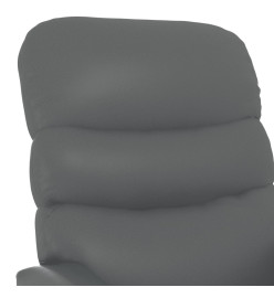 Fauteuil inclinable électrique Gris Similicuir