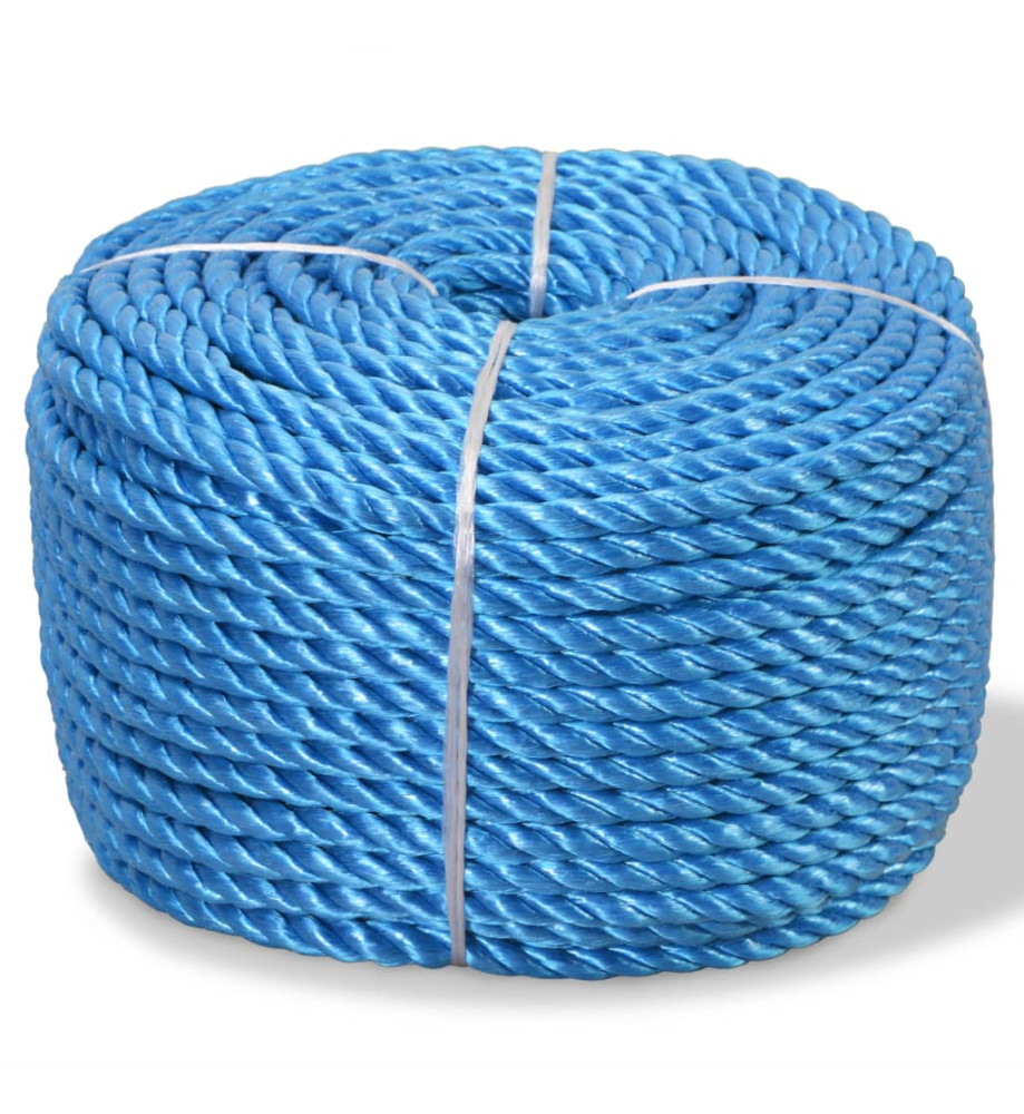 Corde torsadée Polypropylène 14 mm 250 m Bleu