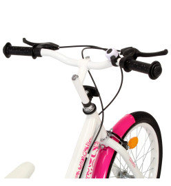 Vélo pour enfants 24 pouces Rose et blanc