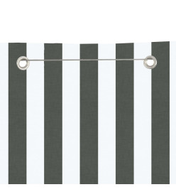 Écran de balcon Anthracite et blanc 100x240 cm Tissu Oxford