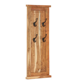 Porte-manteaux 2 pcs Bois massif d'acacia 38x100 cm