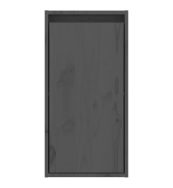 Armoire murale Gris 30x30x60 cm Bois de pin massif