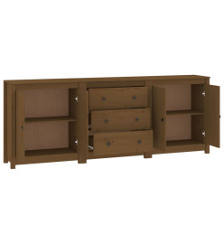 Buffet Marron miel 210x35x80 cm Bois massif de pin