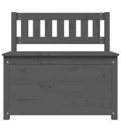 Banc Gris 80x41x77 cm Bois de pin massif