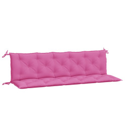 Coussins de banc de jardin 2 pcs rose tissu Oxford