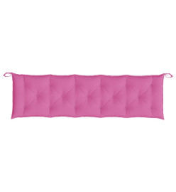 Coussins de banc de jardin 2 pcs rose tissu Oxford