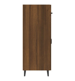 Buffet chêne marron 69,5x34x90 cm bois d'ingénierie