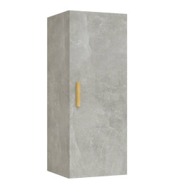 Armoire murale Gris béton 34,5x34x90 cm Bois d'ingénierie