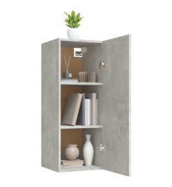 Armoire murale Gris béton 34,5x34x90 cm Bois d'ingénierie