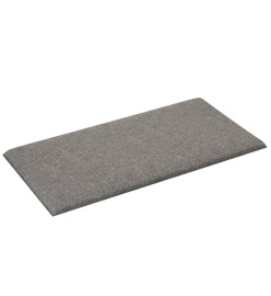 Panneaux muraux 12 pcs Gris clair 60x30 cm Tissu 2,16 m²