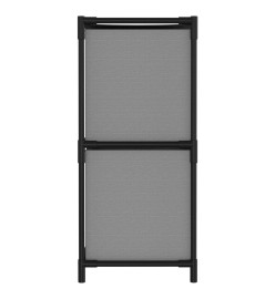 Armoire de rangement 4 paniers en tissu Gris 63x30x71 cm Acier