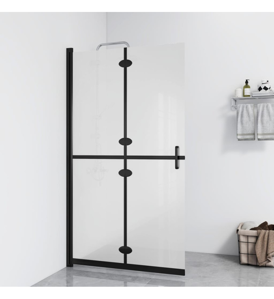 Paroi de douche pliable Verre ESG dépoli 90x190 cm