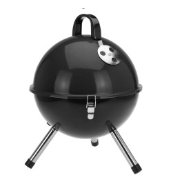 ProGarden Barbecue sphérique 31 cm Noir