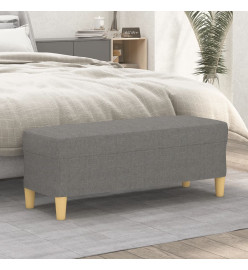 Banc Gris foncé 100x35x41 cm Tissu