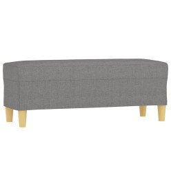 Banc Gris foncé 100x35x41 cm Tissu