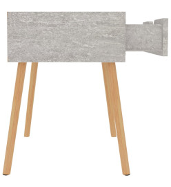 Tables de chevet 2 pcs Gris béton 40x40x56 cm Aggloméré