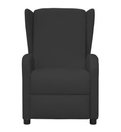 Fauteuil inclinable électrique à oreilles Noir Similicuir