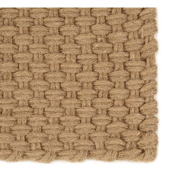 Tapis rectangulaire Naturel 80x160 cm Jute