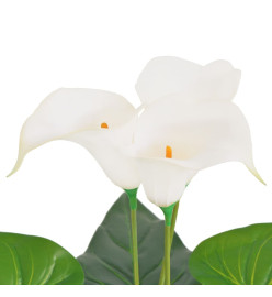 Plante artificielle avec pot Lis Calla 45 cm Blanc