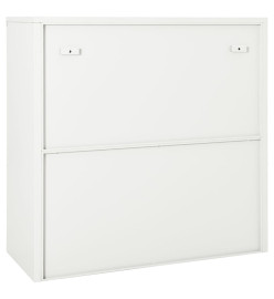 Armoire à portes coulissantes Blanc 90x40x90 cm Acier