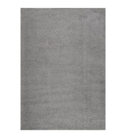 Tapis shaggy à poils longs Gris 140x200 cm