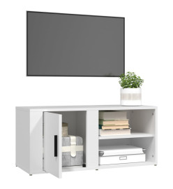 Meubles TV 2 pcs Blanc 80x31,5x36 cm Bois d'ingénierie