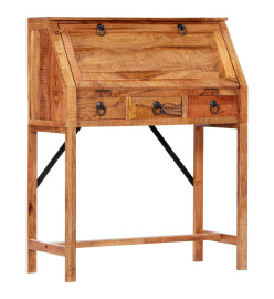 Bureau 90x40x107 cm Bois d'acacia massif