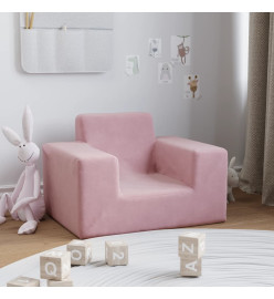 Canapé pour enfants Rose Peluche douce