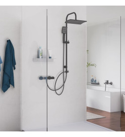 SCHÜTTE Ensemble de douche de tête MALLORCA noir mat