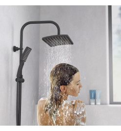 SCHÜTTE Ensemble de douche de tête MALLORCA noir mat