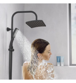 SCHÜTTE Ensemble de douche de tête MALLORCA noir mat