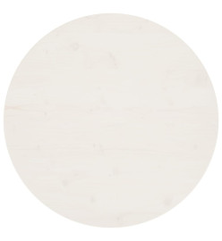 Dessus de table Blanc Ø80x2,5 cm Bois de pin massif